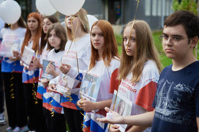    В Химках провели акцию в память о детях Донбасса  © Пресс-служба администрации г.о. Химки