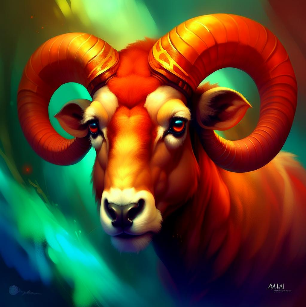 Сатурн в Рыбах для Овнов, сгенерировано нейросетью