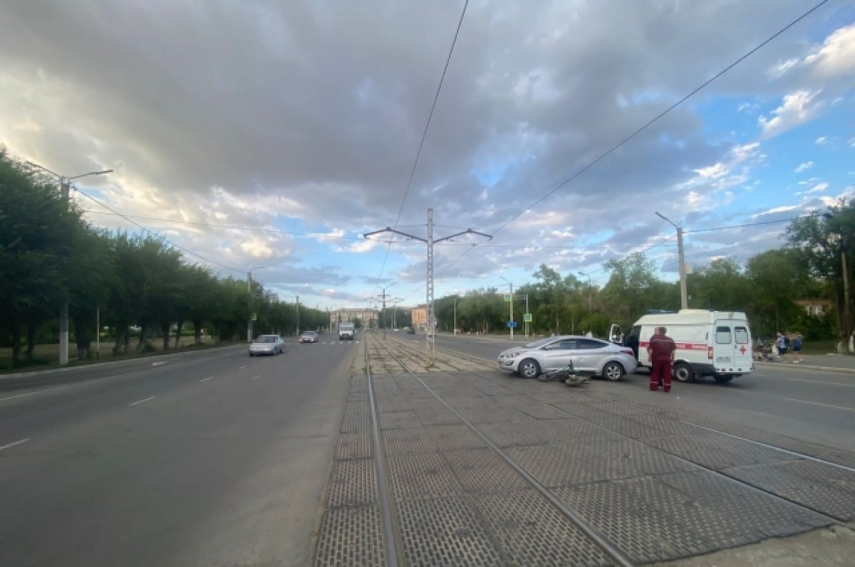    В Новотроицке сбили мотоциклиста