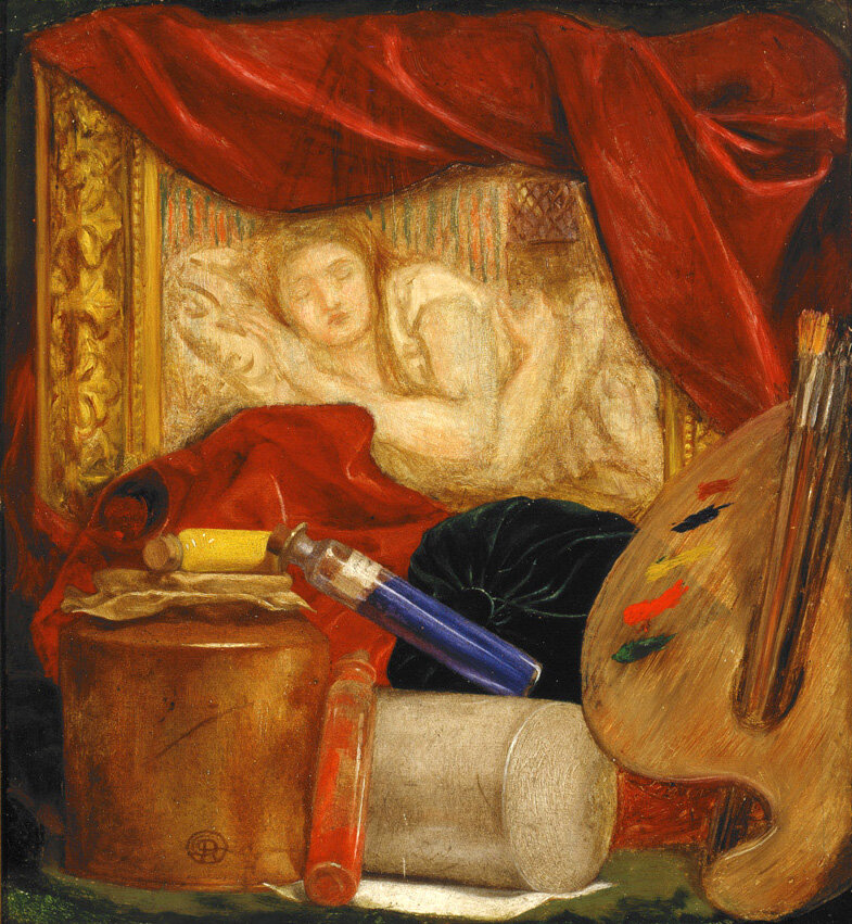 Данте Габриэль Россетти "Бутылки", 1848 г.