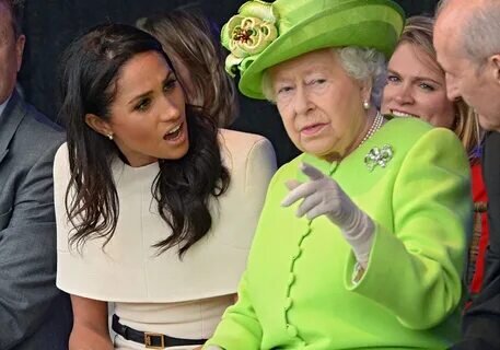 Первый совместный выход королевы Елизаветы и Меган