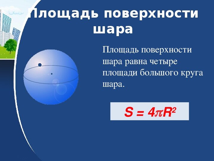 Площадь поверхности большого круга шара. Площадь поверхности шара. Площадь поверхности шара равна. Площадь поверхномст ишара. Площадь поверх шара.