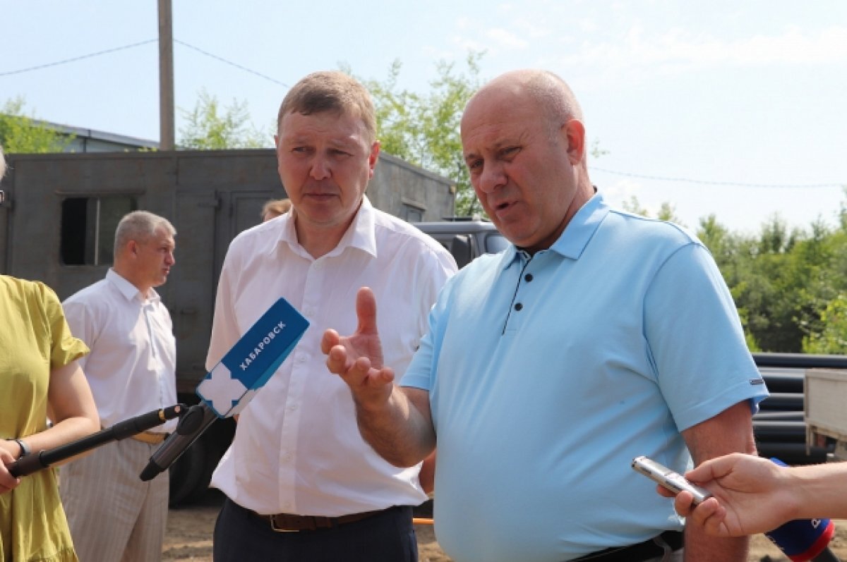    Глава Хабаровска проверил строительство коллекторов в районе «Юбилейного»