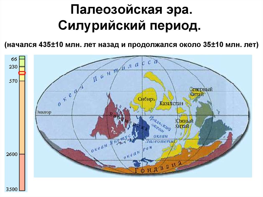 Силурийский глобус в середине периода. Картинка из сети для иллюстрации статьи