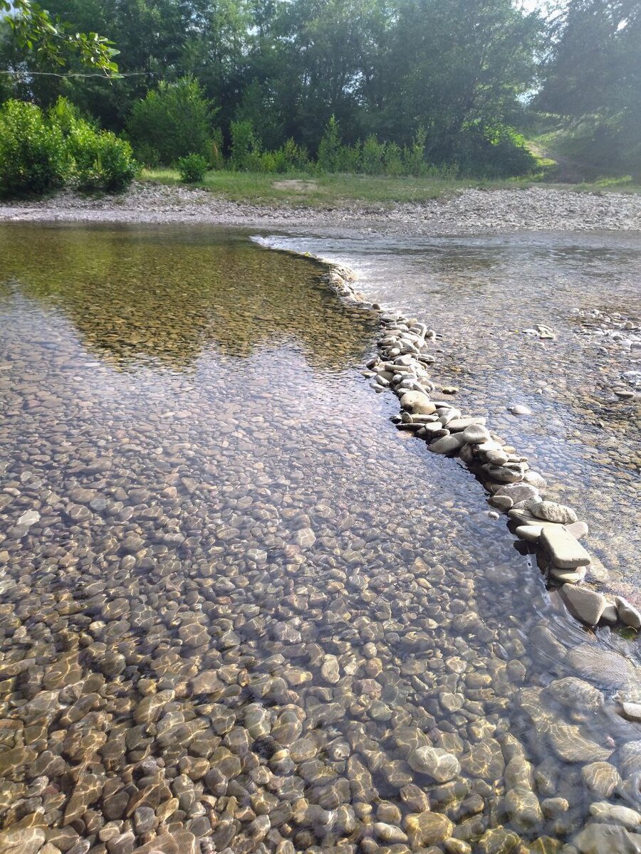 Прогретая солнышком вода. Июль. 