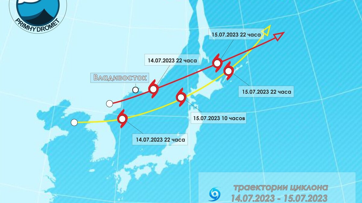     С 14 по 15 июля в Приморье ожидались серьёзные осадки. Синоптики писали, что надвигающийся циклон принесёт сильный ветер, мощные ливни и грозы.