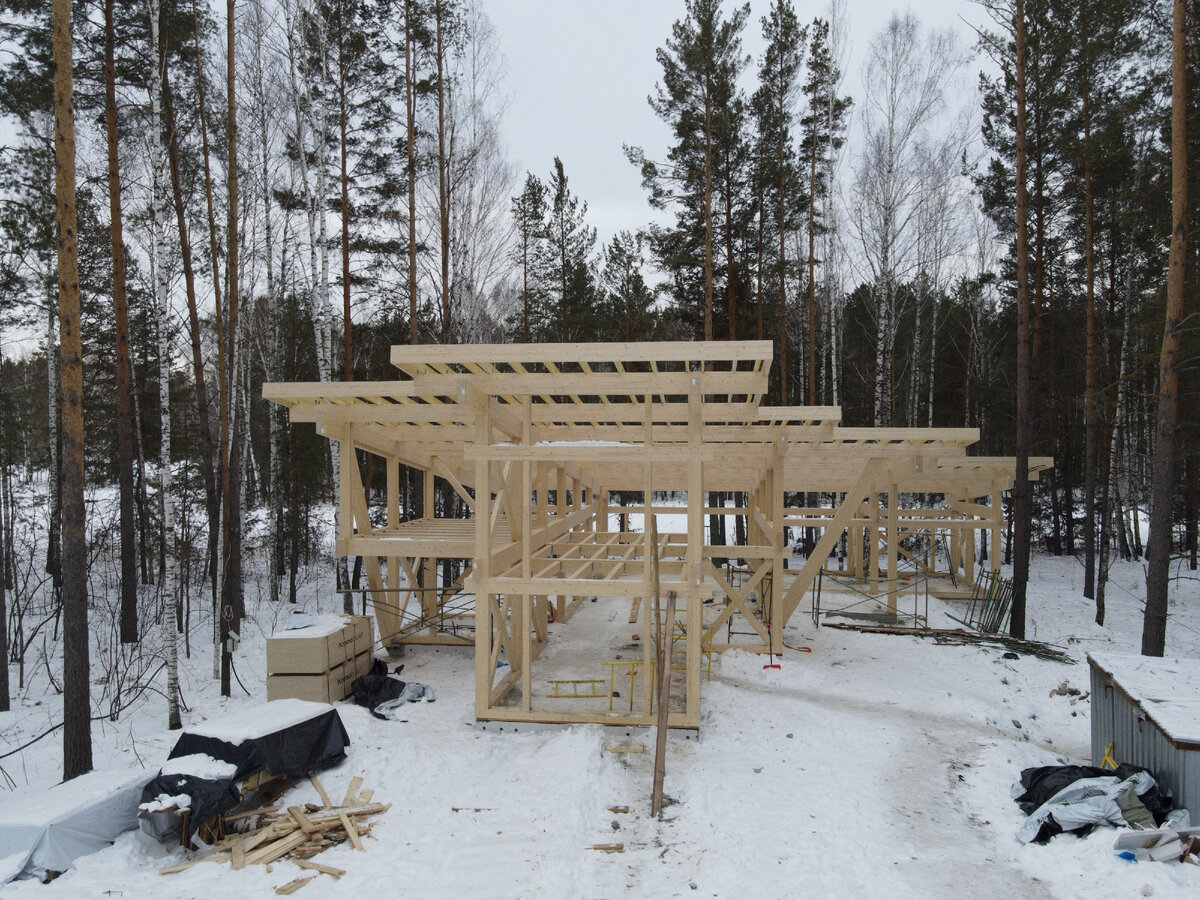 Каркас дома в стиле фахверк от компании «NOEX HOME»