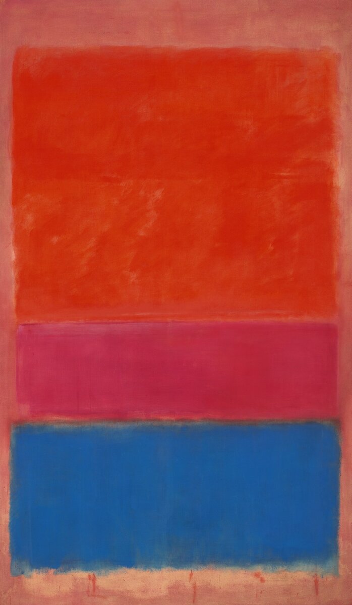 №1 (королевский красный и голубой), Марк Ротко (Mark Rothko), 1954 г.
