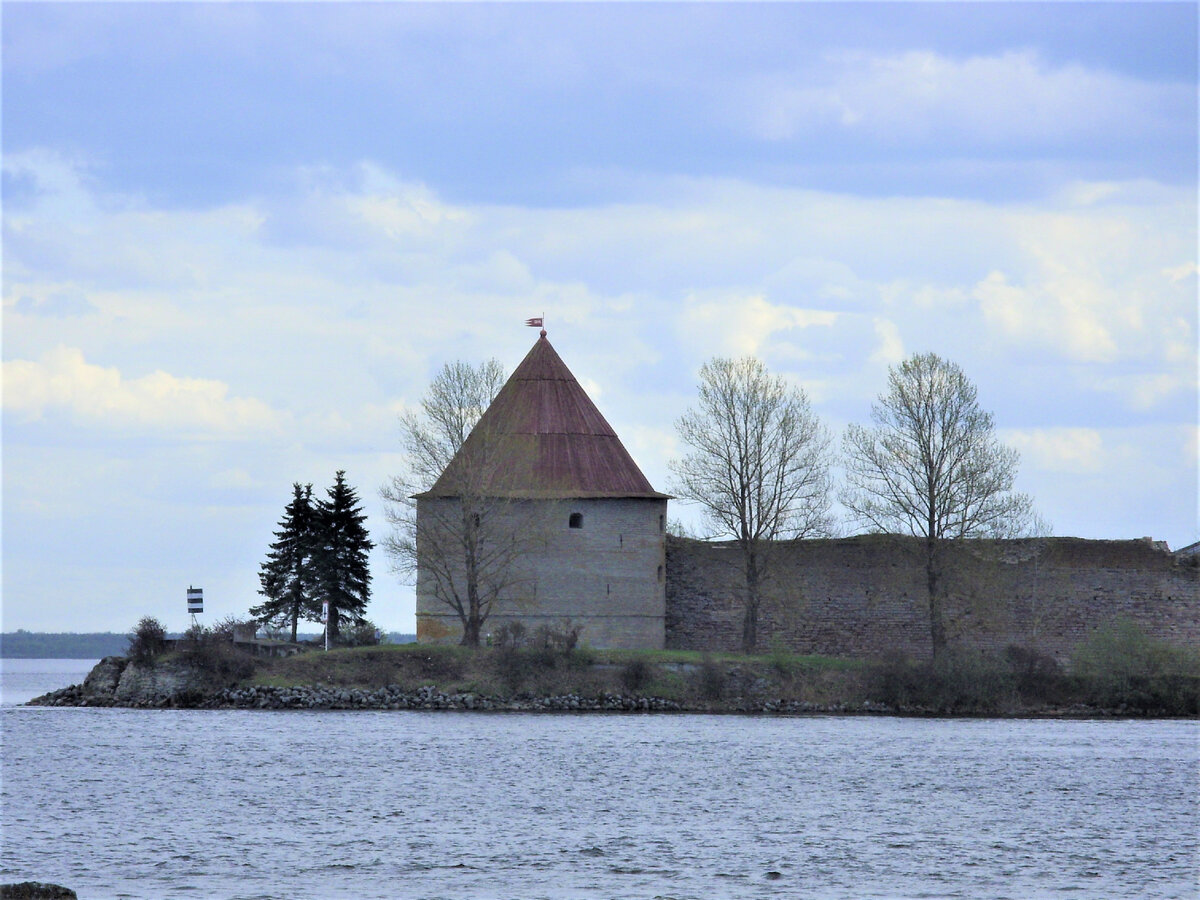 вид на крепость из посёлка им. Морозова