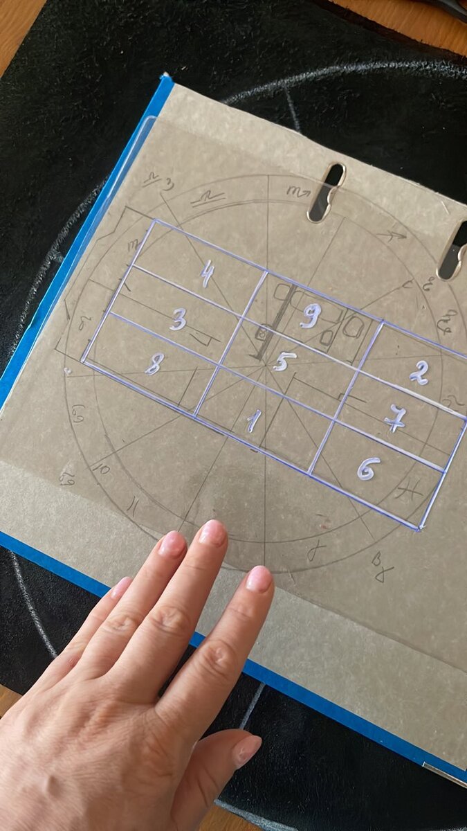 накладываю сетку  на планировку . фото из личного  архива