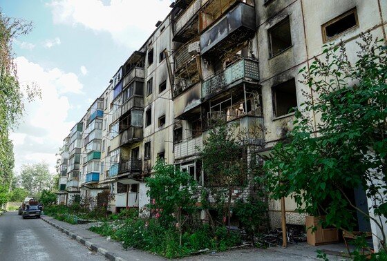    Белгородская область, поврежденый во время обстрела жилой дом