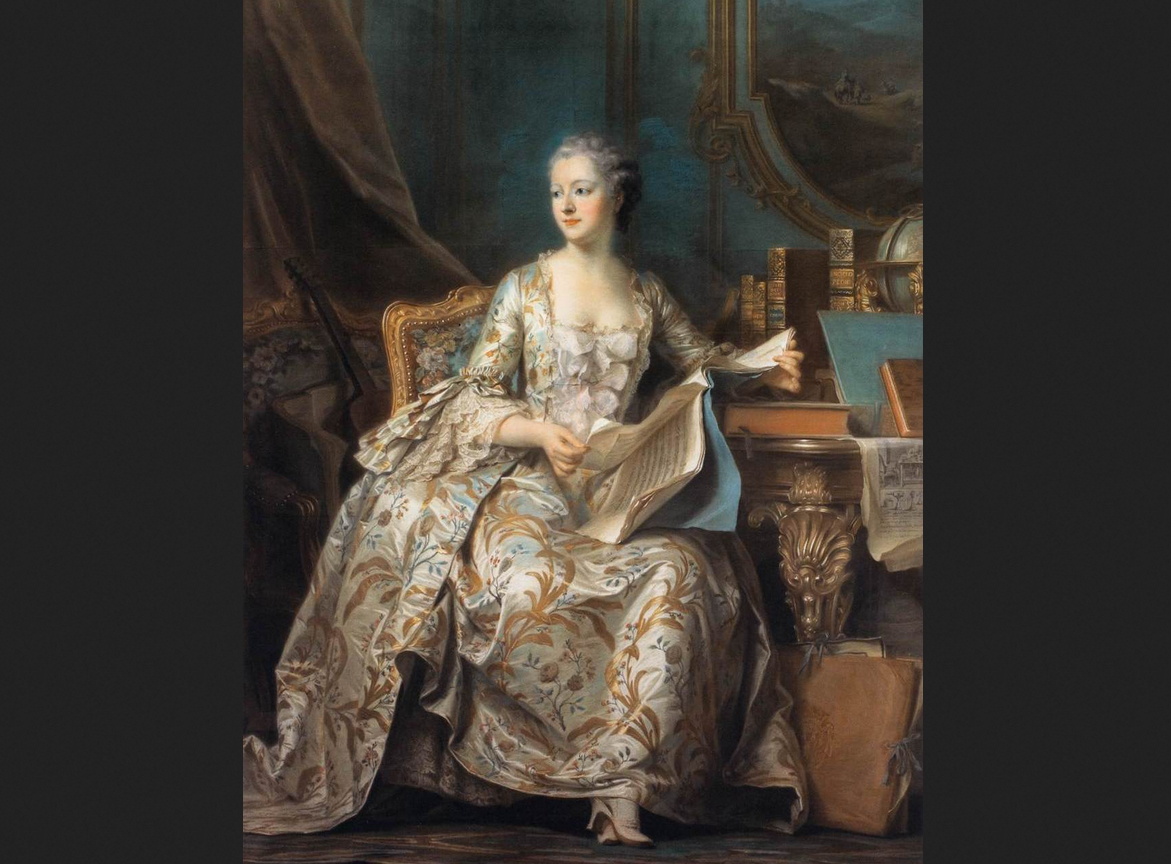 Морис Кантен де Латур. "Портрет маркизы де Помпадур"