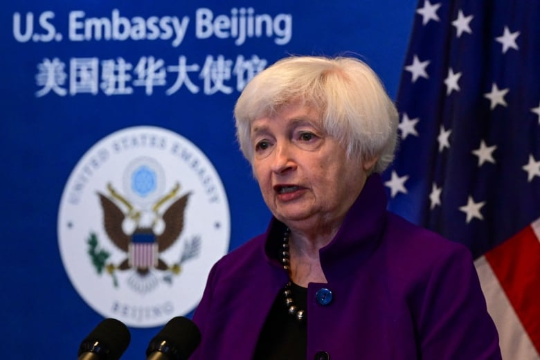 Джанет Йеллен, глава Минфина США.  
