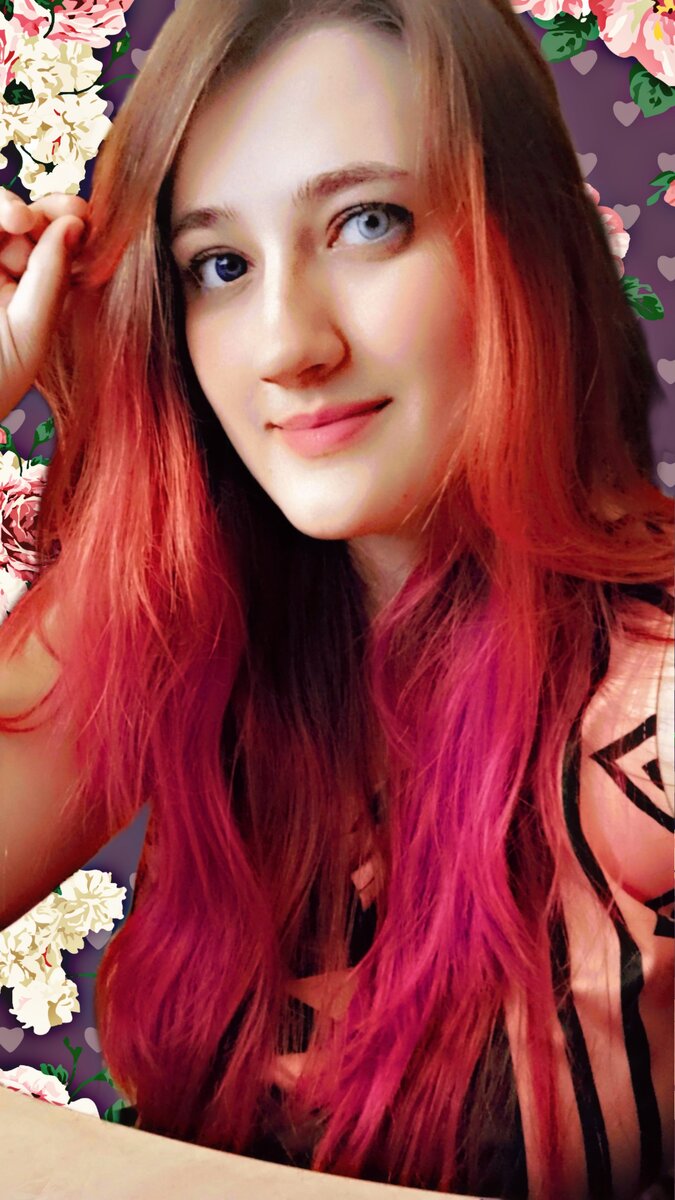 Люблю экспериментировать с цветными линзами!