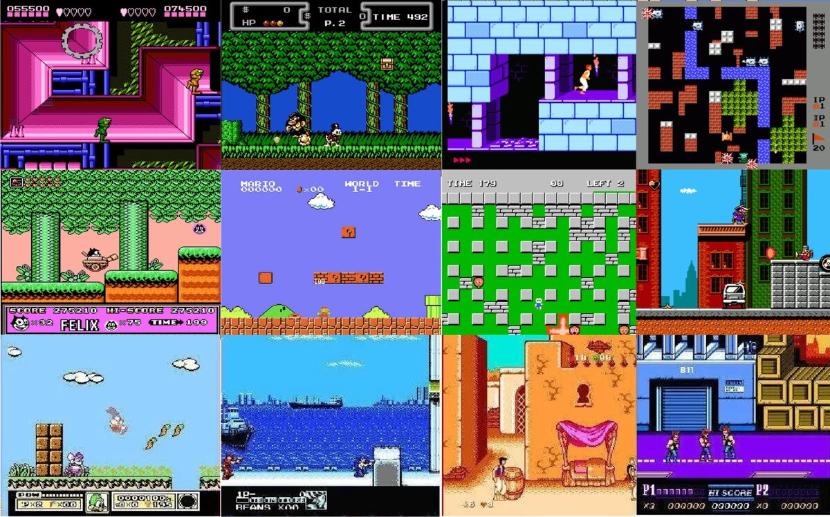 Библиотека NES игр насчитывает примерно 783 игр. Но я выбрал лишь 230 из них. Тех что наиболее достойны внимания. 