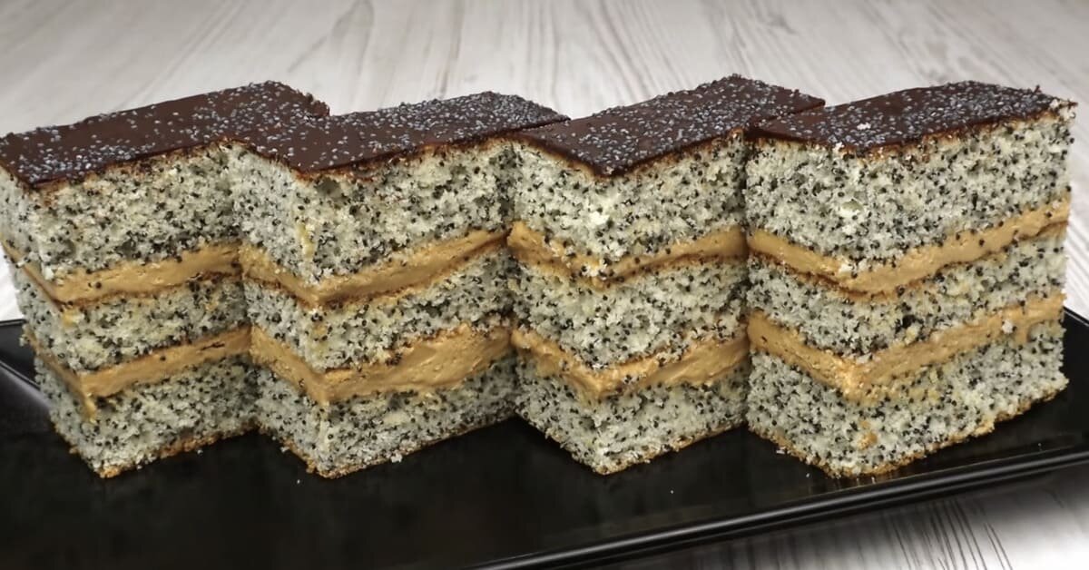 Маковые коржи для торта