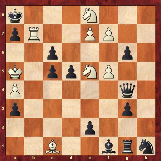 Ход белых. Выигрыш.