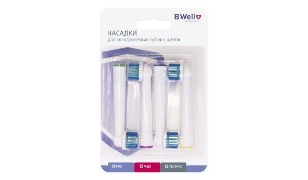 Насадки для зубных щеток B.Well