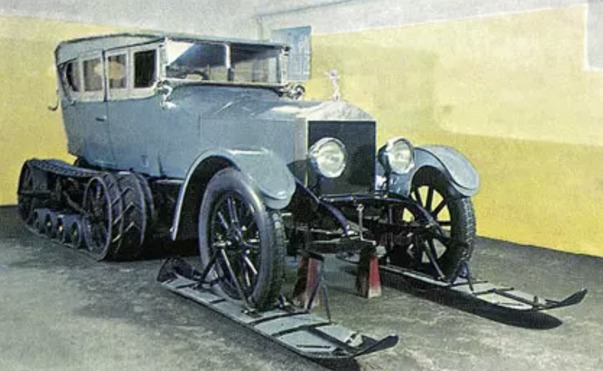 Полугусеничный Rolls Royce Silver Ghost