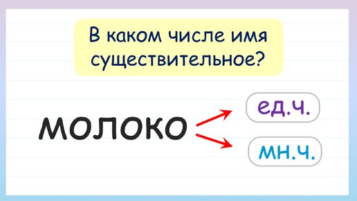 В каком числе имя существительное? Попробуй угадать!