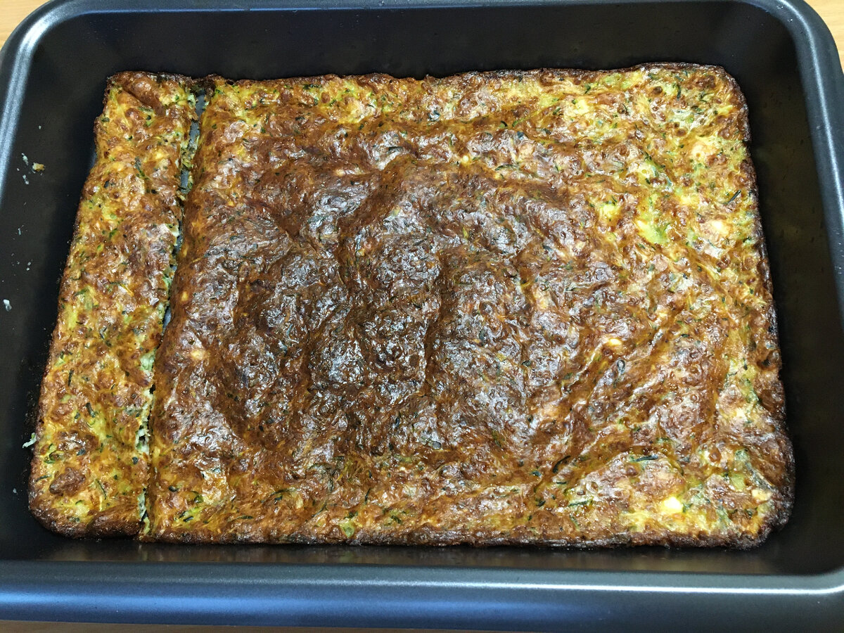 Готовая запеканка из кабачков