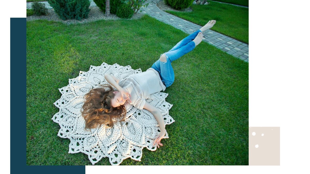 Я и последний день лета☺ Фото и работа автора. Ковер "Ультра" ручной работы