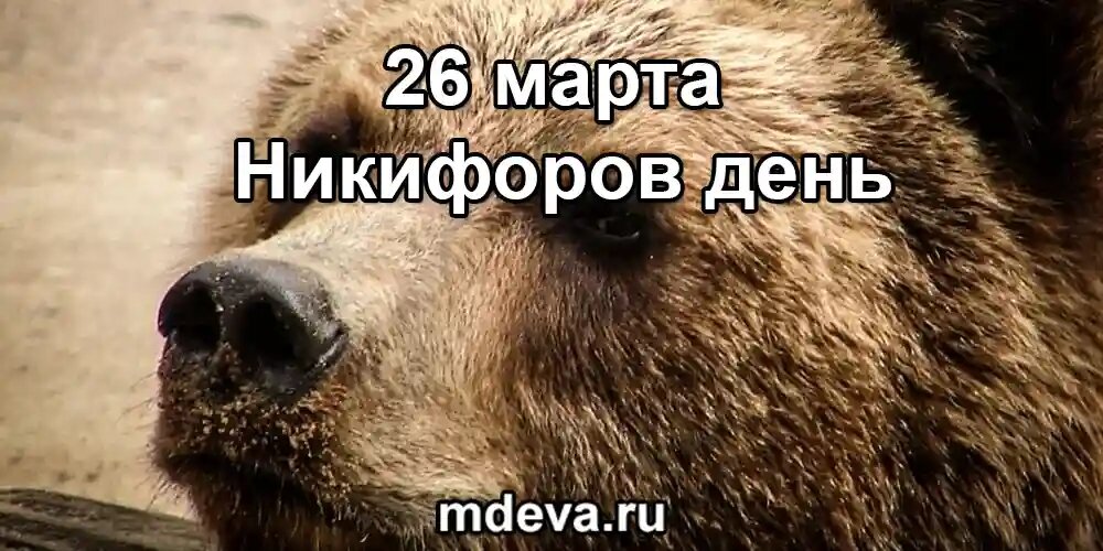 26 марта по народному календарю Никифоров день