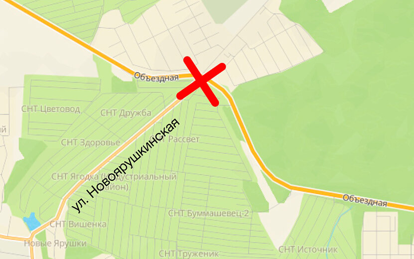    Сквозное движение на перекрестке Новоярушкинской улицы и Окружной перекроют в Ижевске