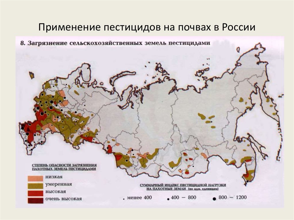 Категории загрязнения почв