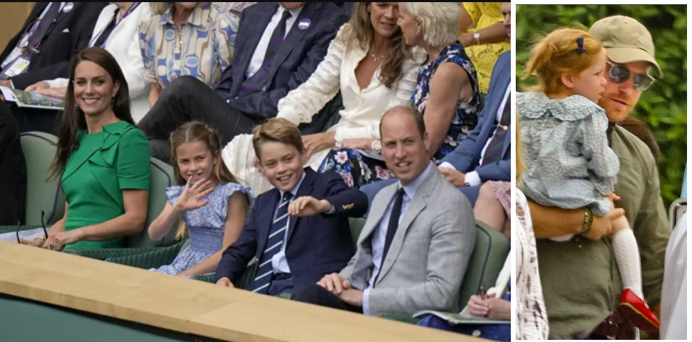 Семья Уэльских на стадионе Уимблдон, принц Гарри с Лилибет на праздновании Дня Независимости. Фото: Getty im/Backgrid