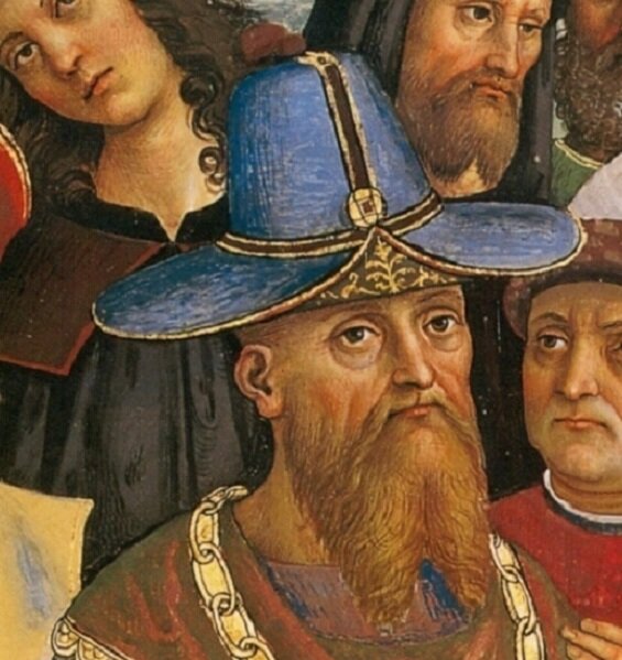 Фома Палеолог (1409 - 1465 гг), отец Софьи на одной из фресок