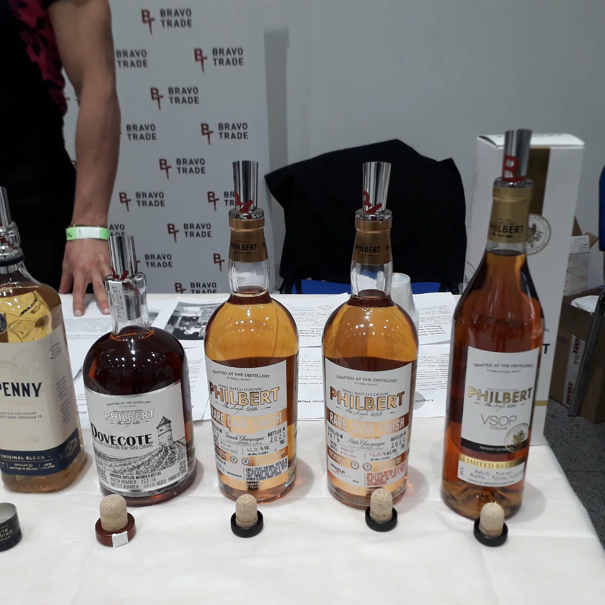 Французские коньяки Philbert на стенде поставщика на фестивале SPIRITORY