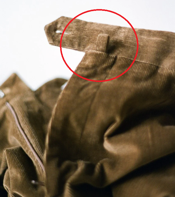 А вы знали, зачем к верхней части некоторых мужских брюк пришита этамаленькая петля?