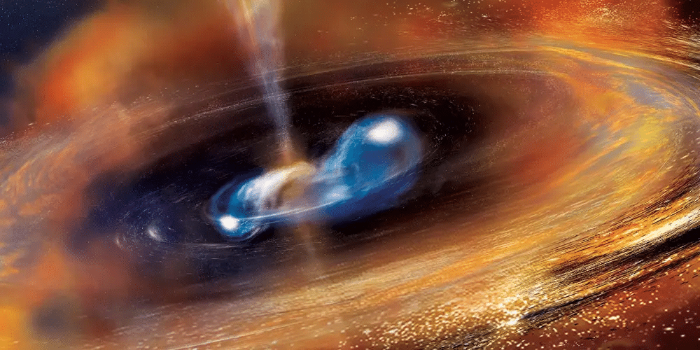    Художественная иллюстрация килоновой / © Simonnet (Sonoma State Univ.) and NASA’s Goddard Space Flight Center