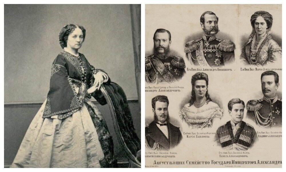 Фрейлина Анна Тютчева и семейство императора Александра Второго 