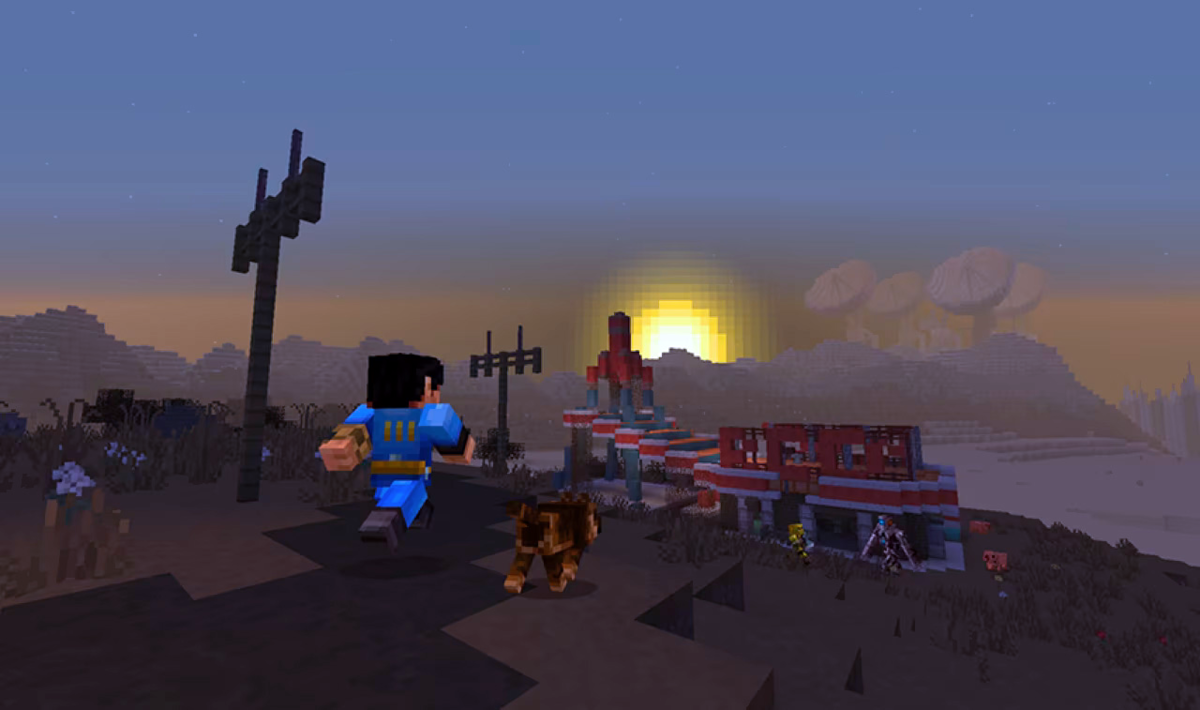 Заправка "Красная ракета" в Minecraft