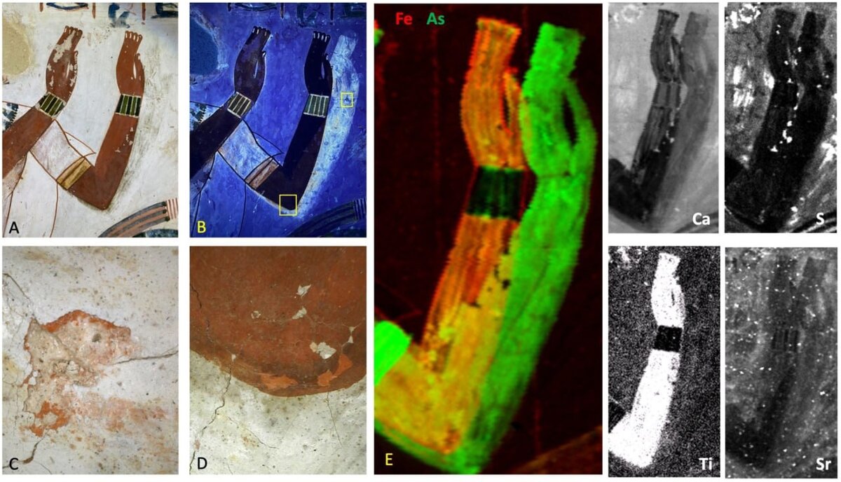 Исследование руки Менны с помощью MA-XRF.