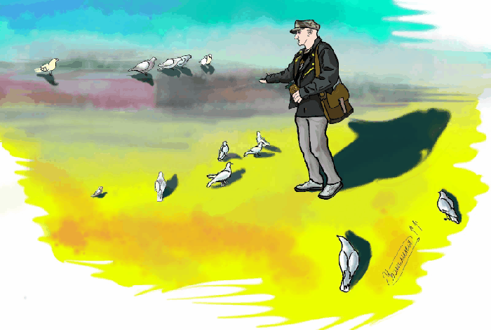 Гифка Ольги Ухмылиной. Диоген