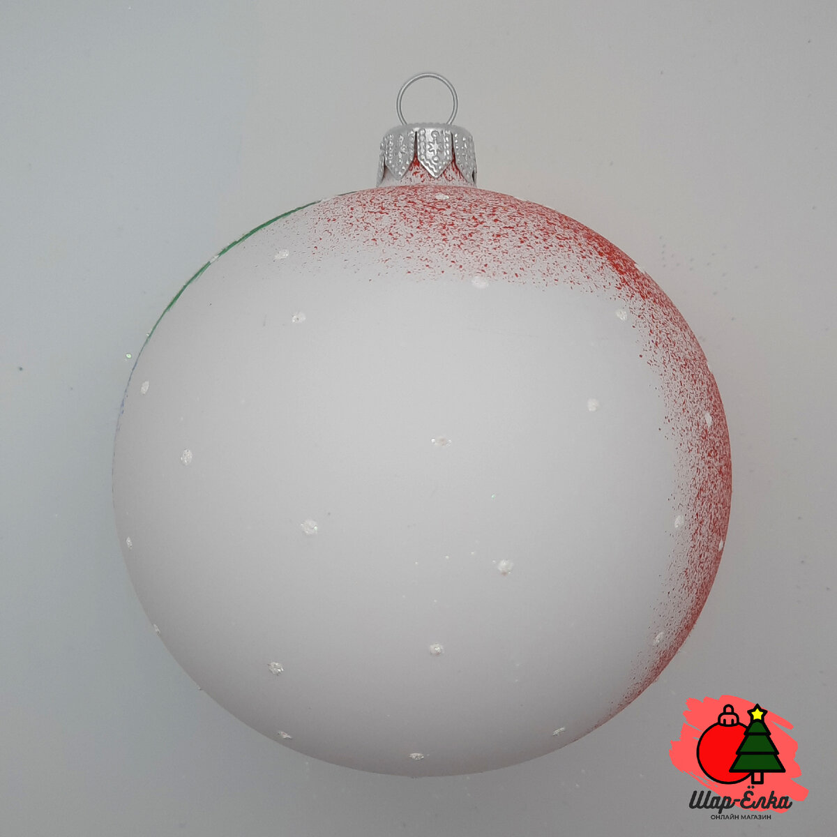 Ёлочный шар 100 мм "Щелкунчик с часами" (Винтажный шар)
