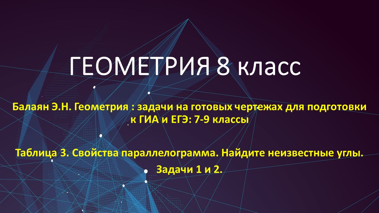 Геометрия 8 класс. Найдите неизвестные углы параллелограмма_задачи 1 и 2 на  готовых чертежах | Математика школьнику подробно от души. | Дзен