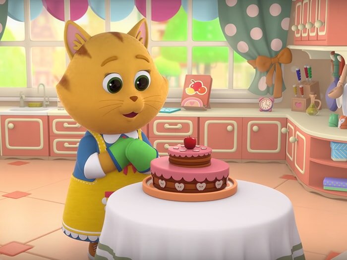 Марта испекла торт