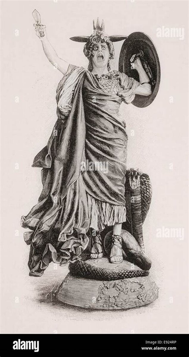 Энюо. Источник: https://www.alamy.com/stock-photo-bellona-ancient-roman-goddess-of-war-after-the-statue-by-jean-lon-74421082.html