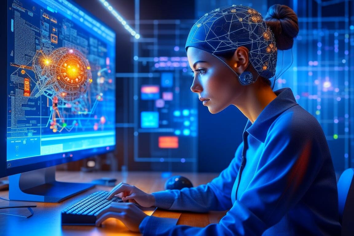 Что ждет блогеров с развитием искусственного интеллекта. Картинка: Кандинский 2.2