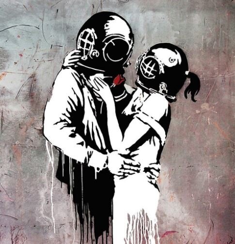 Влюбленность. Любовь. Наука. Биология. Зависимость. Гормоны. Бэнкси.