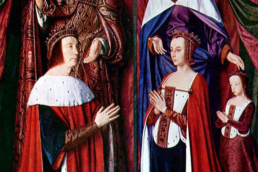 Пьер II и его супруга Анна Французская