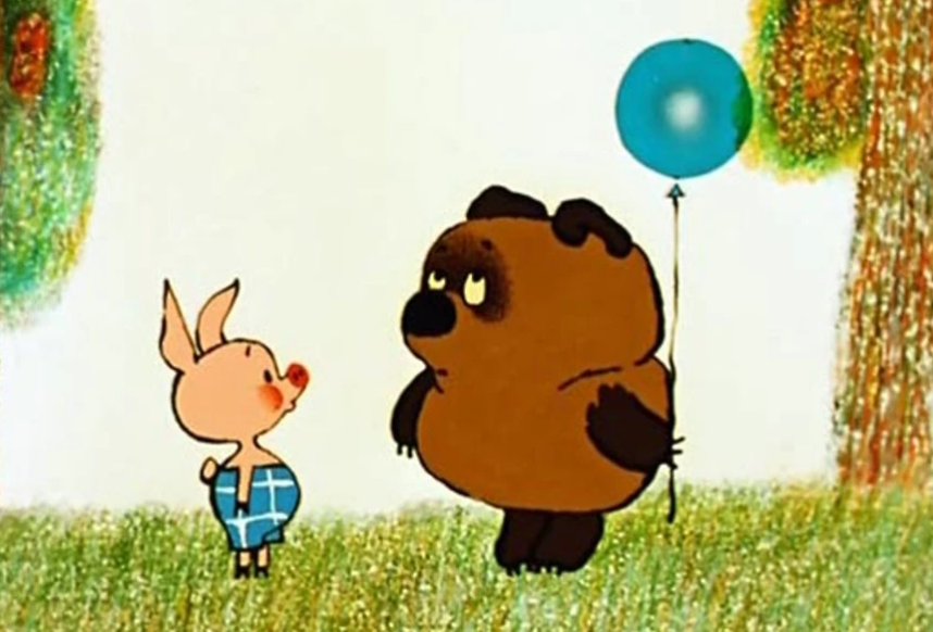 кадр из мультфильма ВинниПух идет в гости