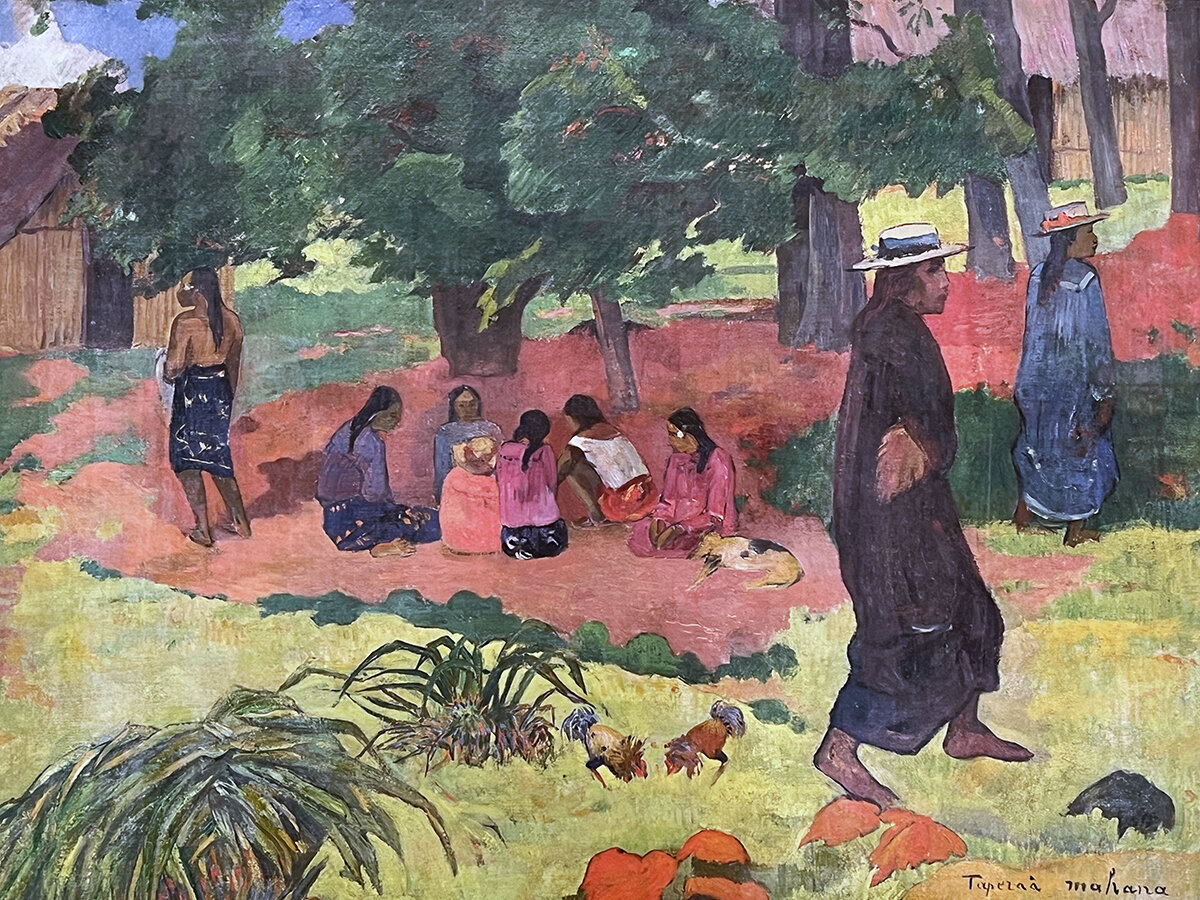 «Taperaa mahana» (Предвечерний час), Поль Гоген, 1892 г. Эрмитаж. Фото автора