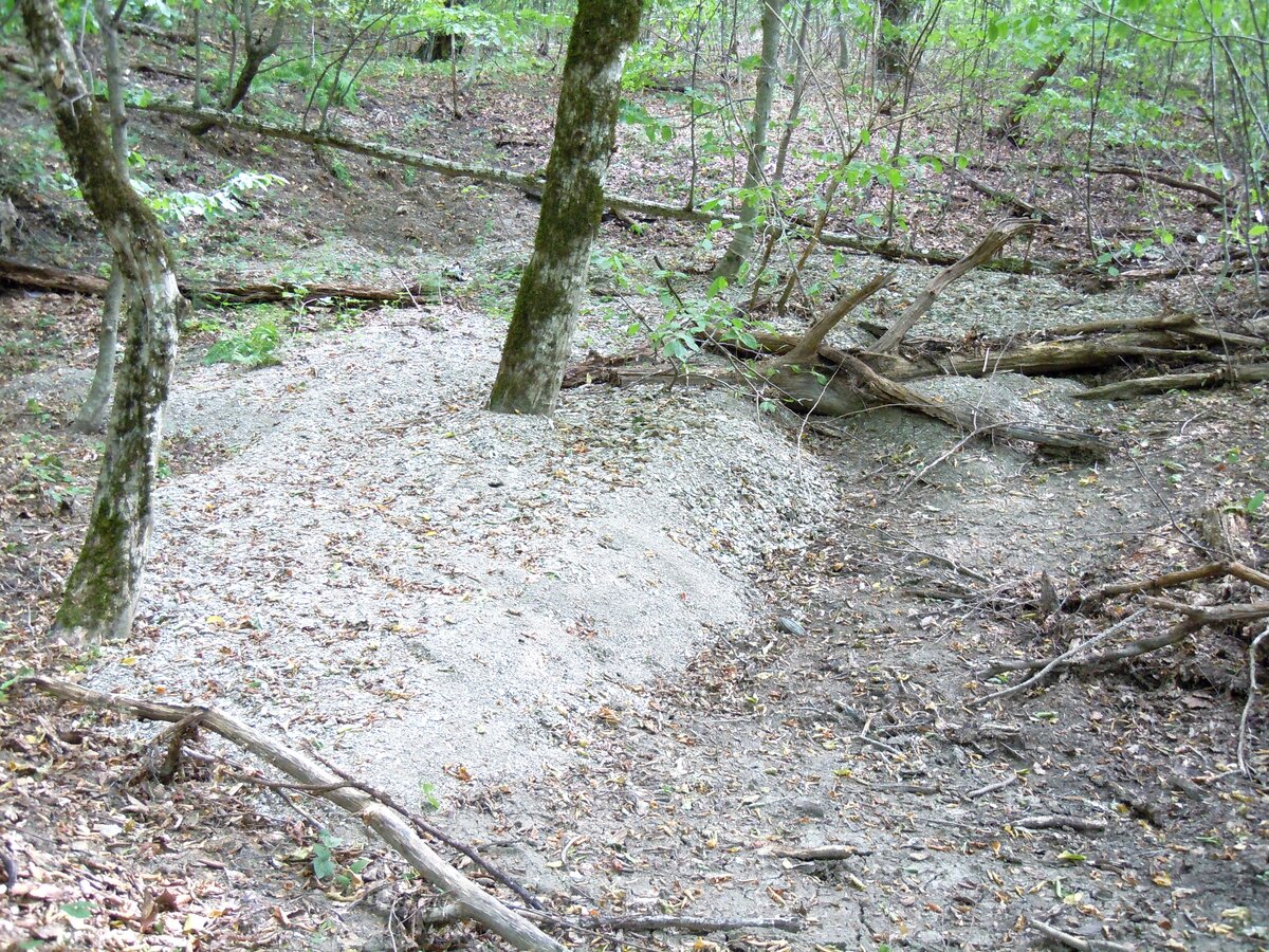 Ранее уже упоминал в другой теме об этом феномене. В 2023 году сделал несколько снимков. Вот самый красивый гладкий участок каменной дороги на пути из станицы Севастопольская к посёлку Победа.-22