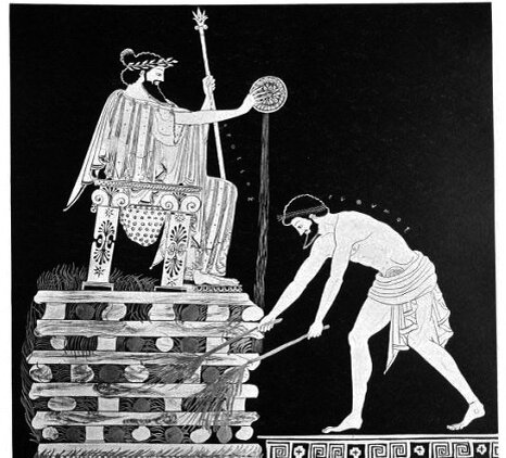                                              Казнь Креза на костре