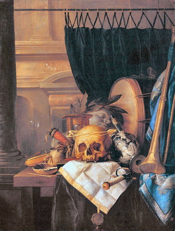 Петер ван дер Виллиге, 1660 г. "Аллегория бренности и славы".